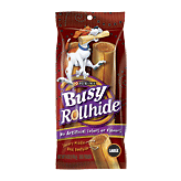 Purina Busy Rollhide beefhide rolls with meaty middle, 2 6 3/4-inch large rolls 2 count
