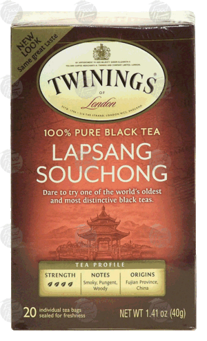 Twinings Of London lapsang souchong tea, 20 tea bags 1.41 ounce