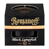 Romanoff Caviar Black Lumpfish 3.5 ounce