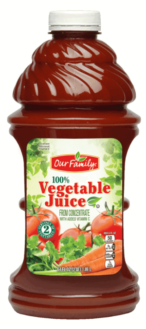 Our Family vegetable 100% juice from concentrate 64 fluid ounce