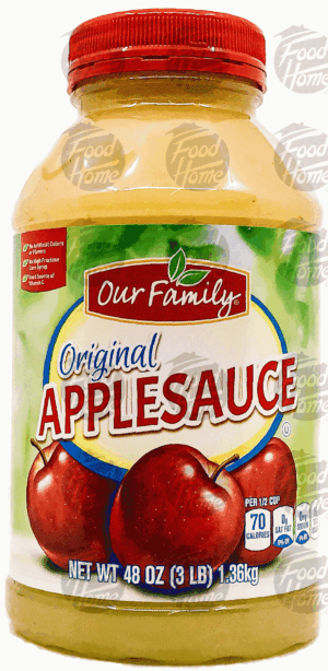 Our Family applesauce, original 48 ounce