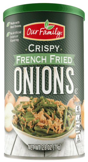 Our Family crispy french fried onions 2.8 ounce