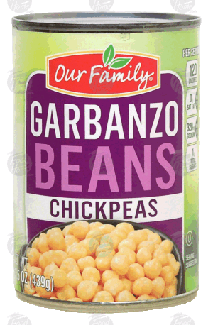 Our Family garbanzo beans, chick peas 15.5 ounce