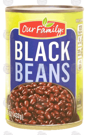 Our Family black beans 15.5 ounce