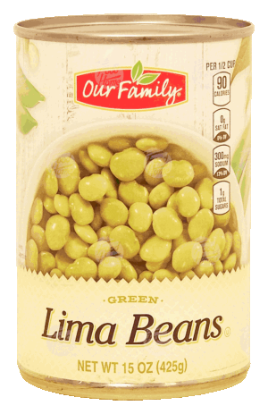 Our Family lima beans, green 15 ounce
