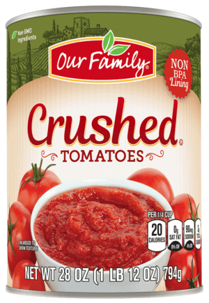 Our Family crushed tomatoes 28 ounce