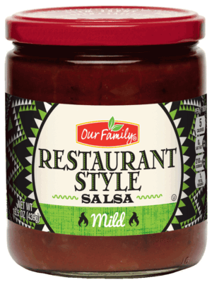 Our Family Restaurant Style salsa, mild 15.5 ounce