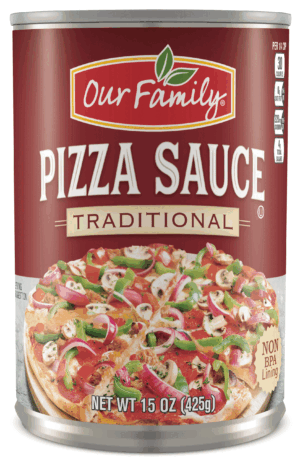 Our Family pizza sauce, traditional style 15 ounce