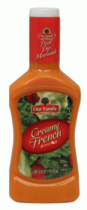 Our Family creamy french dressing 16 fluid ounce