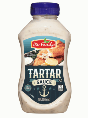 Our Family tartar sauce 12 fluid ounce