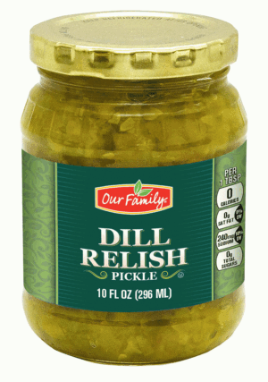 Our Family dill relish 10 fluid ounce