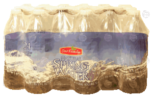 Our Family natural spring water, 1/2-liter 24 pack