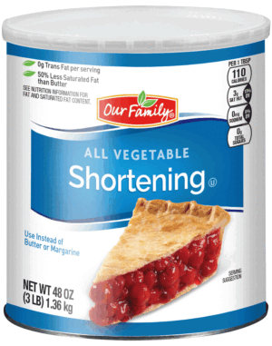 Our Family all vegetable shortening 48 ounce