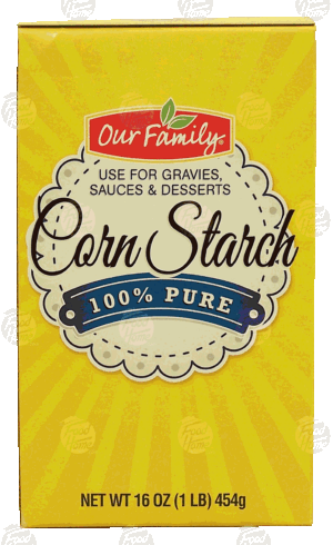 Our Family corn starch for gravies, sauces & desserts 16 ounce