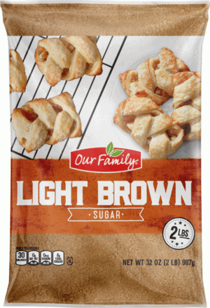 Our Family sugar, light brown 32 ounce