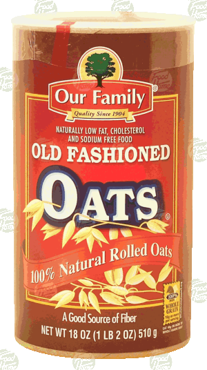 Our Family old fashioned oats 18 ounce
