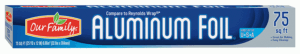 Our Family aluminum foil, multi-purpose 75