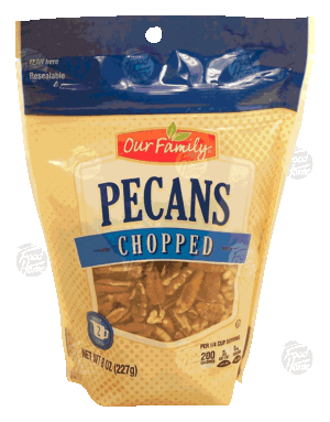 Our Family pecans chopped, about 2 cups 8 ounce