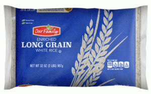 Our Family long grain white rice 32 ounce