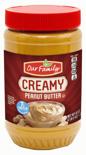 Our Family creamy peanut butter 40 ounce