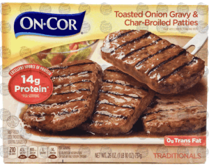 On-cor Beef Patties toasted onion & char-boiled patties 26 ounce