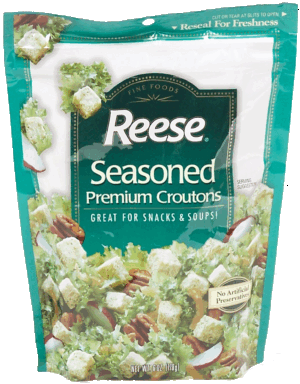 Reese crouton seasoned reclosable package 6 ounce