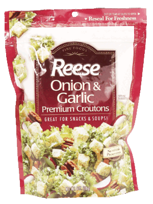 Reese onion & garlic premium croutons 6 ounce