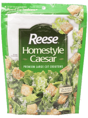 Reese homestyle caesar premium large cut croutons 5 ounce