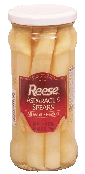 Reese asparagus spears all white peeled 11.6 ounce