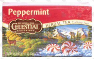 Celestial Seasonings Herbal Tea Natural Peppermint Caffeine Free 20 Ct 1.1 ounce