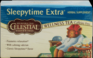 Celestial Seasonings Sleepytime Extra wellness tea herbal supplement, caffeine free, 20-bags 1.2 ounce