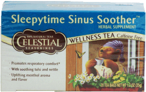 Celestial Seasonings Sleepytime Sinus Soother wellness tea, caffeine free, menthol aroma, 20-bags 1.2 ounce