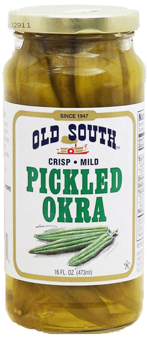 Old South pickled okra, mild crisp 16 ounce
