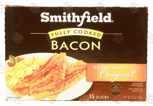 Smithfield Hometown Original bacon, fully cooked, 15-slices 2.1 ounce