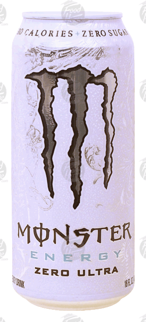 Monster Zero Ultra energy drink, carbonated 16 fluid ounce