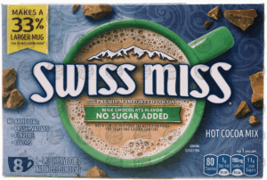 Swiss Miss no sugar added milk chocolate hot cocoa mix, 8 pk., box 5.84 ounce