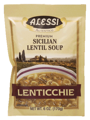 Alessi Authentico sicilian lentil soup, lenticchie 6 ounce