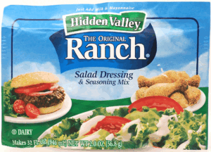 Hidden Valley original ranch seasoning & salad dressing & seasoning mix makes 32 fl. oz. 2 ounce