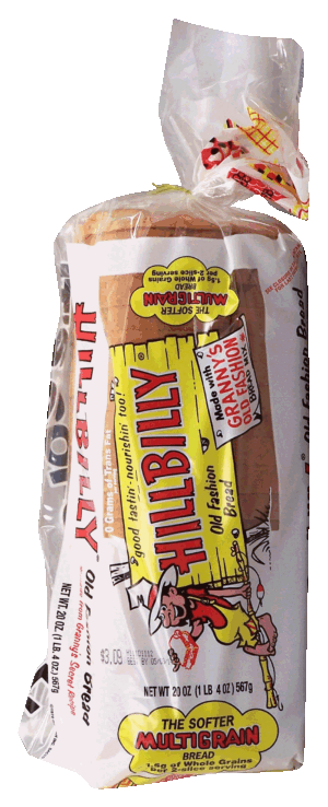 Hillbilly old fashion sliced bread loaf, multigrain 20 ounce