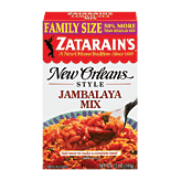Zatarain's Family Size jambalaya rice dinner mix, add meat for a one-pot dinner 12 ounce