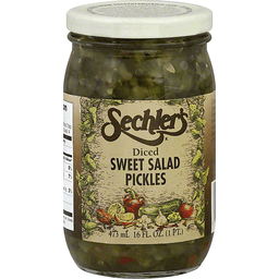 Sechler's diced sweet salad pickles 16 fluid ounce