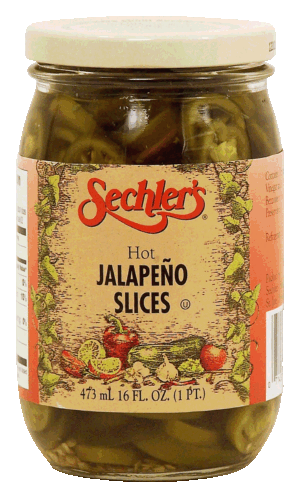 Sechler's hot jalapeno slices 16 fluid ounce