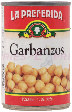 La Preferida chick peas - garbanzos 15 ounce