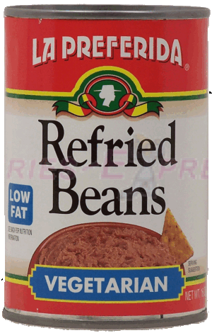 La Preferida low fat refried beans vegetarian 16 ounce