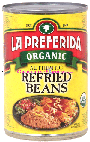 La Preferida organic authentic refried beans 15 ounce