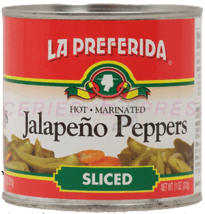 La Preferida hot marinated sliced jalapeno peppers 11 ounce
