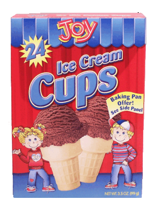 Joy ice cream cups, 24-count 3.5 ounce