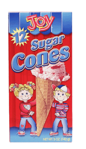Joy sugar ice cream cones, 12-count 5 ounce