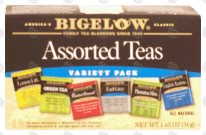 Bigelow Blend Tea Bags Six Assorted Teas 18 count