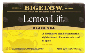 Bigelow Lemon Lift black tea, all natural 20 count